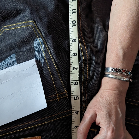 Evisu Rockabilly Selvage Denim Jeans Women 28 x 22 - Picture 6 of 7